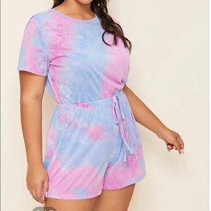 Tie Back Tie Dye Romper